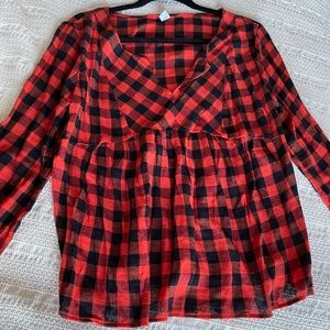 Buffalo check tunic